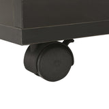 Coffee Table High Gloss Black 60x60x35 cm Engineered Wood - Close-Up Angle