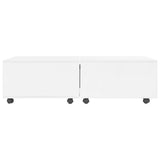 Coffee Table High Gloss White 120x60x35 cm