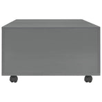 Coffee Table High Gloss Grey 120x60x35 cm