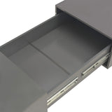 Coffee Table High Gloss Grey 120x60x35 cm