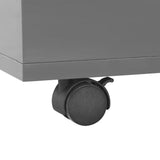 Coffee Table High Gloss Grey 120x60x35 cm - Low Angle
