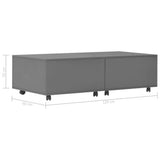 Coffee Table High Gloss Grey 120x60x35 cm - Extra Image