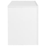 TV Cabinet with LED Lights High Gloss White 130x35x45 cm