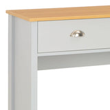 Console Table Grey 97x35x76 cm - Rear View