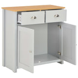 Sideboard Grey 79x35x81 cm - Front View