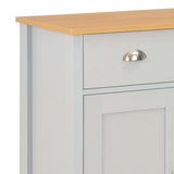 Sideboard Grey 79x35x81 cm - Rear View