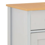 Sideboard Grey 79x35x81 cm - Close-Up Angle
