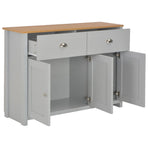 Sideboard Grey 112x35x81 cm