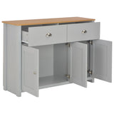 Sideboard Grey 112x35x81 cm - Front View