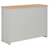 Sideboard Grey 112x35x81 cm - Top-Down View