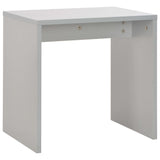 Dressing Table with Mirror and Stool Grey 104x45x131 cm - Low Angle