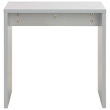 Dressing Table with Mirror and Stool Grey 104x45x131 cm - Extra Image