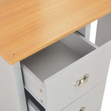 Dressing Table with Mirror and Stool Grey 104x45x131 cm - Extra Image