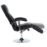TV Armchair Black Faux Leather