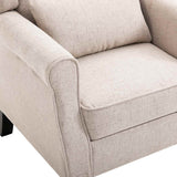 Armchair Beige Fabric