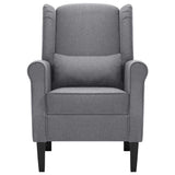 Armchair Dark Grey Fabric - Side View