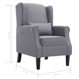 Armchair Dark Grey Fabric - Extra Image
