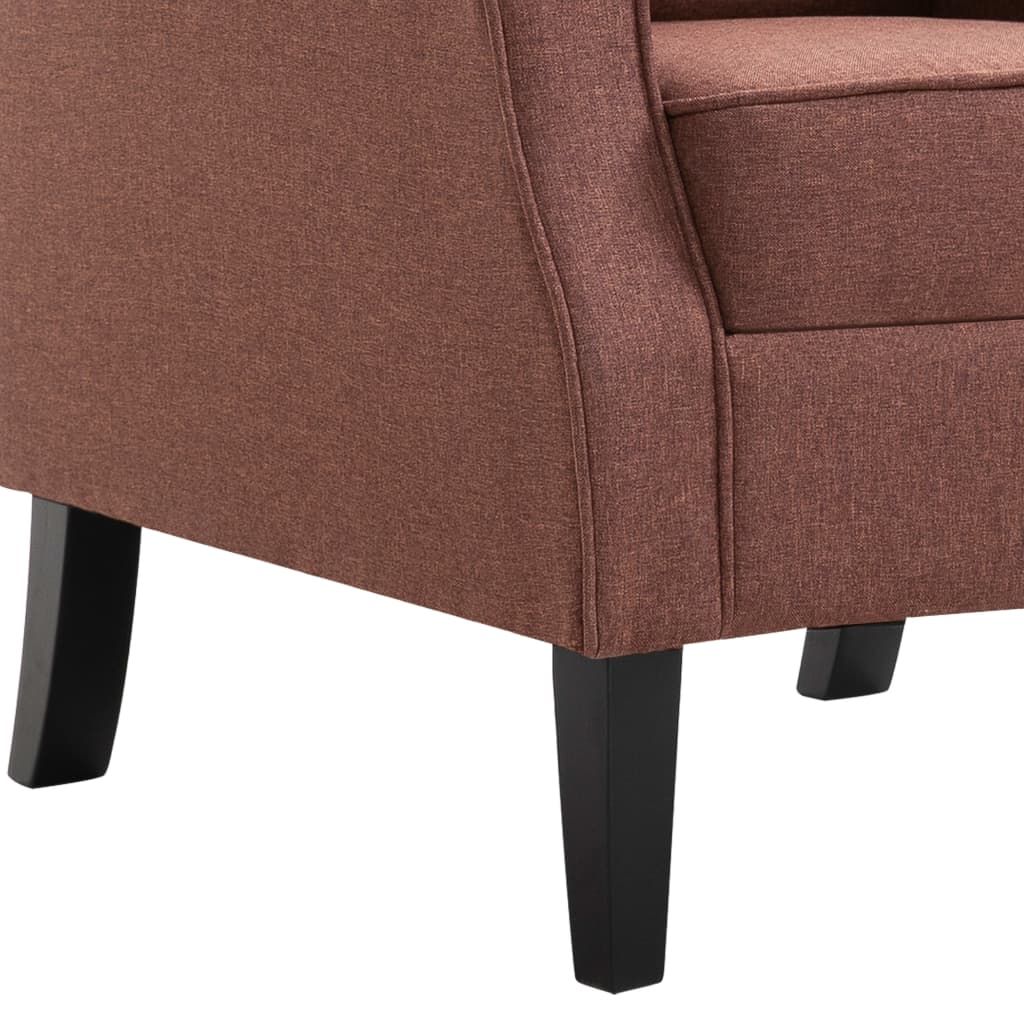 Armchair Brown Fabric
