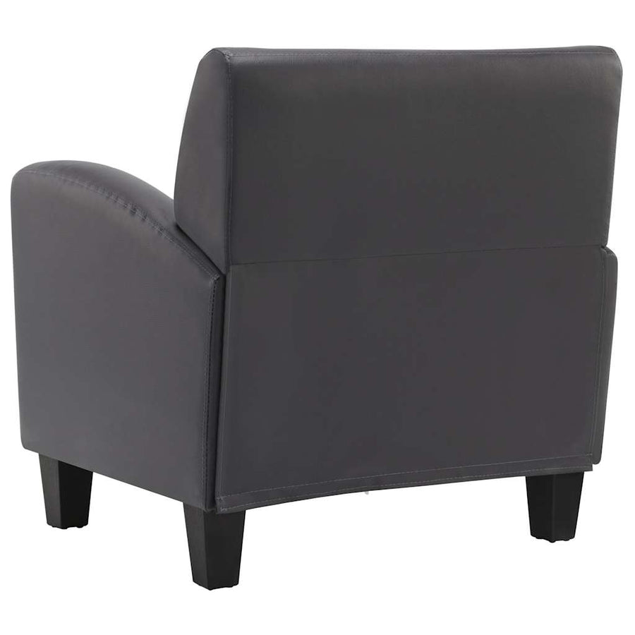 Sofa Chair Grey Faux Leather