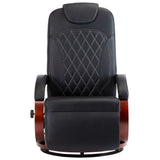 TV Recliner Black Faux Leather - Side View