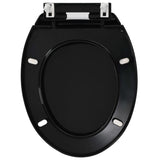 Soft-close Toilet Seat with Quick-release Design Black - 45-Degree Angle