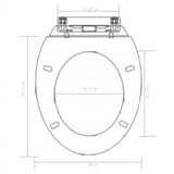 Soft-close Toilet Seat with Quick-release Design Black