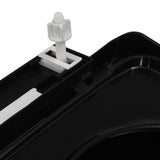 Soft-close Toilet Seat with Quick-release Design Black - Close-Up Angle