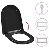 Soft-close Toilet Seat with Quick-release Design Black