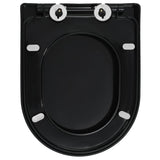 Soft-close Toilet Seat with Quick-release Design Black - 45-Degree Angle