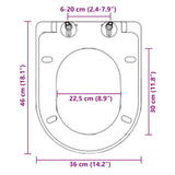 Soft-close Toilet Seat with Quick-release Design Black - Extra Image