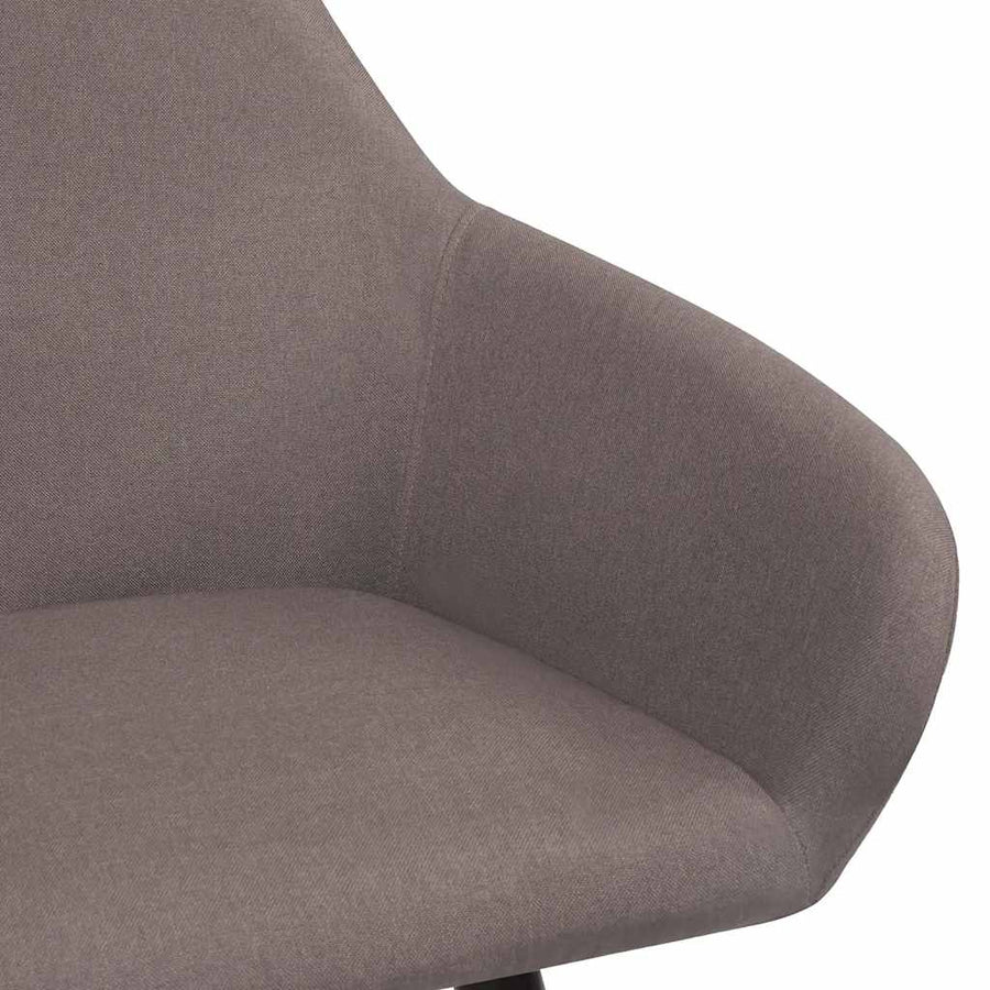 Dining Chairs 2 pcs Taupe Fabric