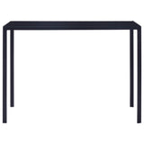 Five Piece Dining Set Grey - Side View