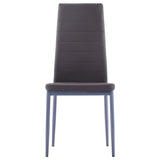 Seven Piece Dining Set Grey - Low Angle