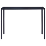 Five Piece Dining Set Wine Red - Side View