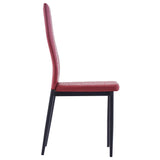 Seven Piece Dining Set Wine Red - Extra Image