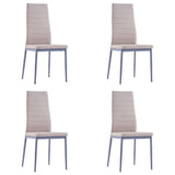 Five Piece Dining Set Cappuccino - Rear View