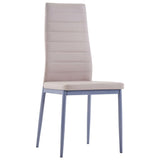 Five Piece Dining Set Cappuccino - Close-Up Angle