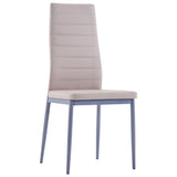 Seven Piece Dining Set Cappuccino - Close-Up Angle
