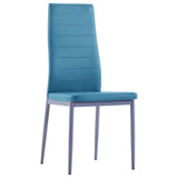 Five Piece Dining Set Blue