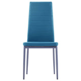 Five Piece Dining Set Blue - Low Angle