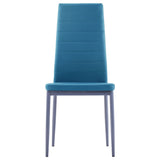 Seven Piece Dining Set Blue