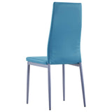 Seven Piece Dining Set Blue - Extra Image