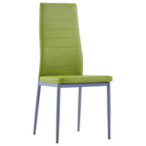 Five Piece Dining Set Green - Close-Up Angle