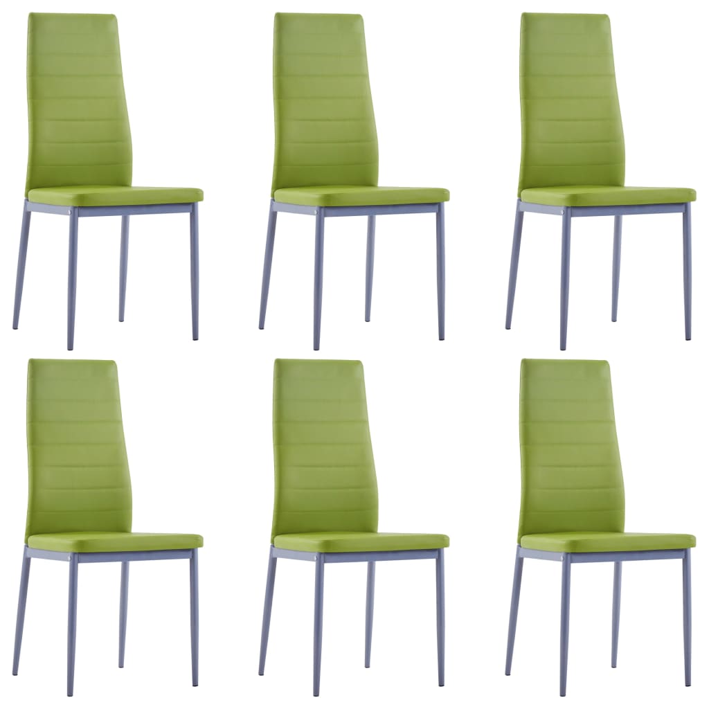 Seven Piece Dining Set Green
