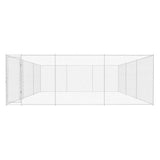 Outdoor Dog Kennel Galvanised Steel 570x570x185 cm