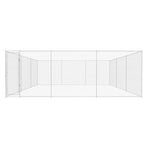Outdoor Dog Kennel Galvanised Steel 570x570x185 cm