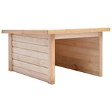 Lawn Mower Garage 92x104x59.5 cm Solid Pine Wood 19 mm - Front View