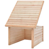 Lawn Mower Garage 92x104x59.5 cm Solid Pine Wood 19 mm - Top-Down View