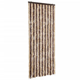 Insect Curtain Beige and Light Brown 56x185 cm Chenille - Front View