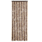 Insect Curtain Beige and Light Brown 56x185 cm Chenille